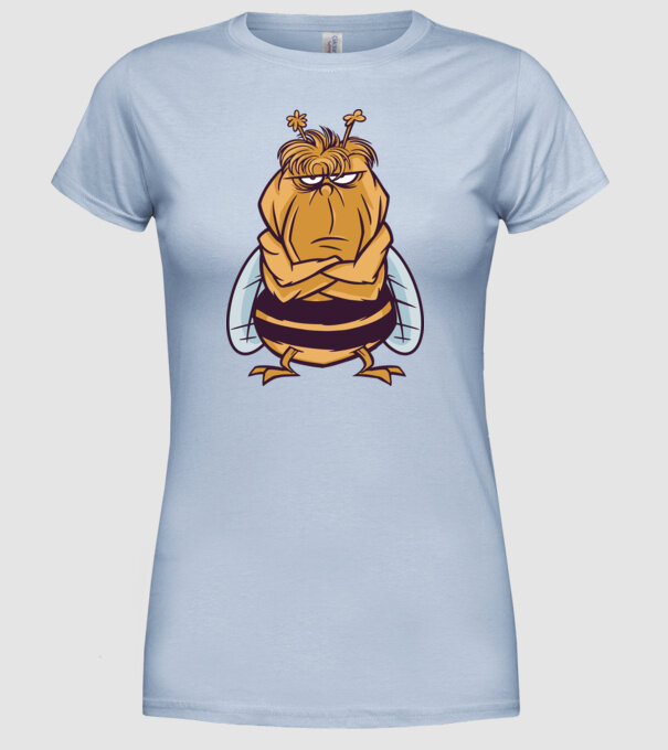 Albină Supărată model albastru deschis pe tricou