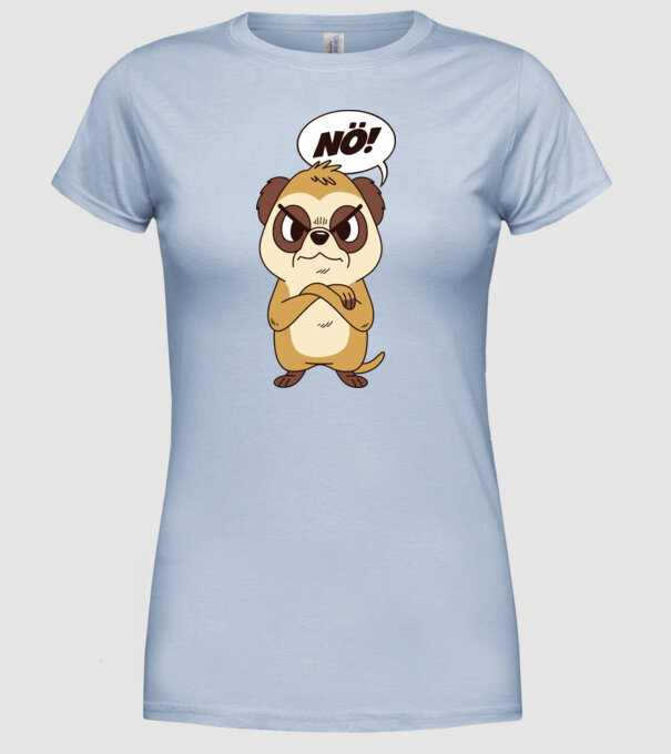 Suricată model albastru deschis pe tricou