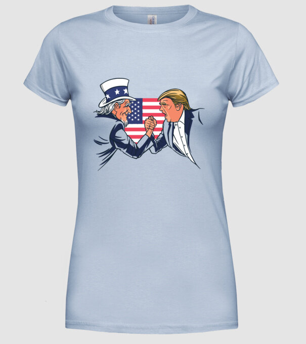 Trump Vs Unchiul Sam SUA 2020 alegeri prezidențiale model albastru deschis pe tricou