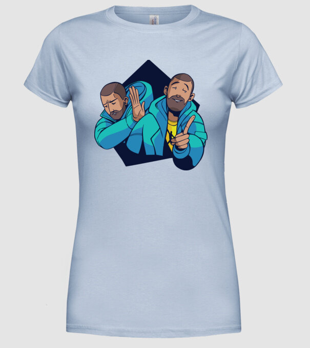 Tricou Meme amuzant model albastru deschis pe tricou