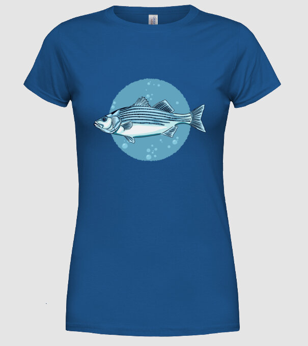Biban de mare model albastru regal pe tricou