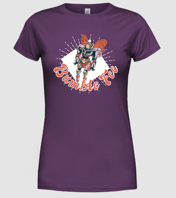 Bumble Fee - Zâna Robot model mov pe tricou