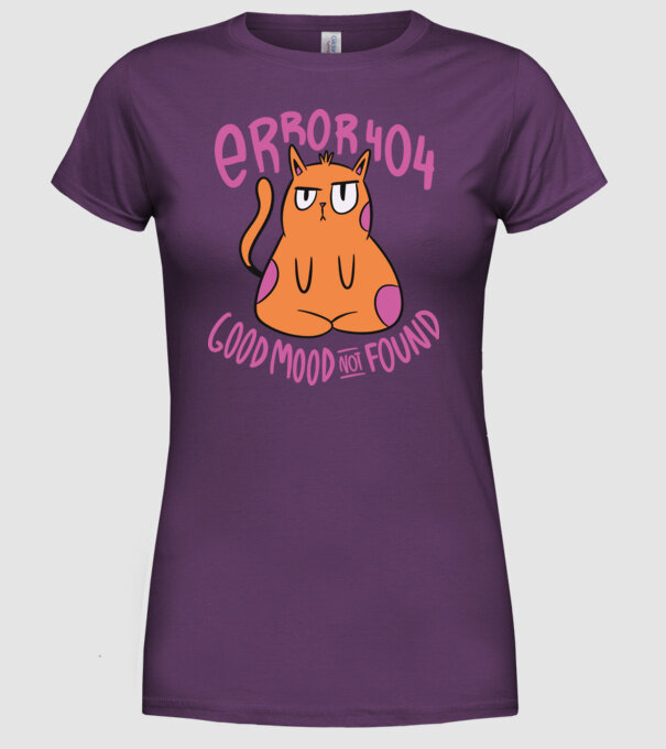 Eroare 404 - Nu s-a găsit buna dispoziție model mov pe tricou