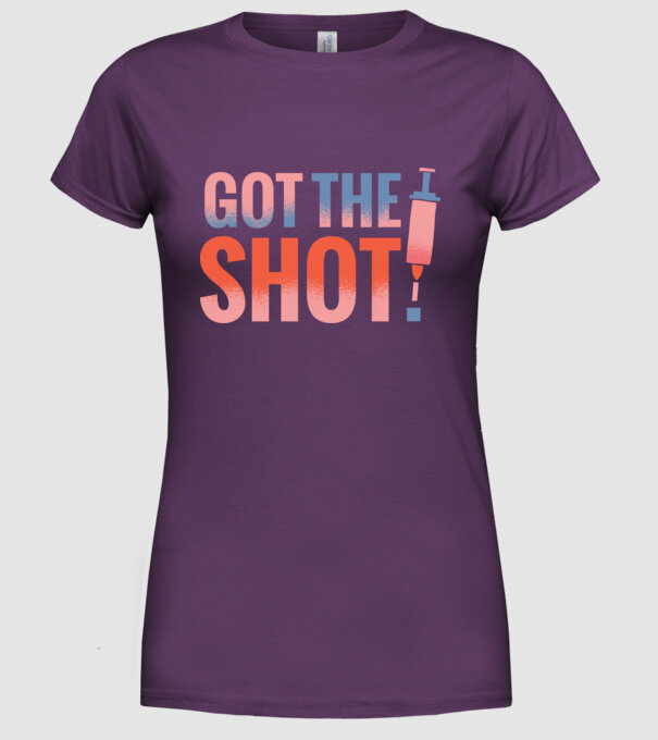 Am fost vaccinat model mov pe tricou
