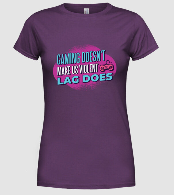 Nu jocul te face agresiv, ci LAG-ul model mov pe tricou