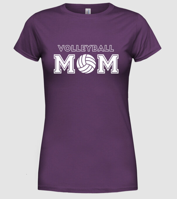 Mamă voleibalistă model mov pe tricou