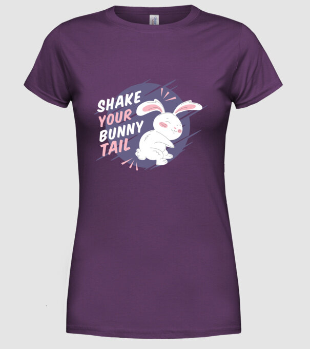 Shake your bunny tail model mov pe tricou