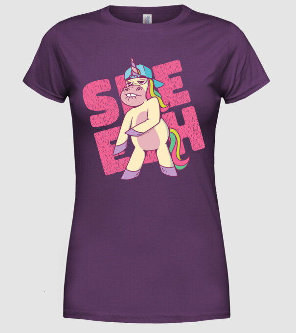 Unicorn Shesh model mov pe tricou