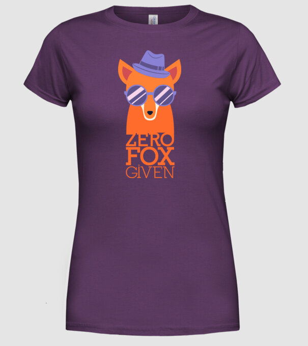 Zero Fox Given model mov pe tricou