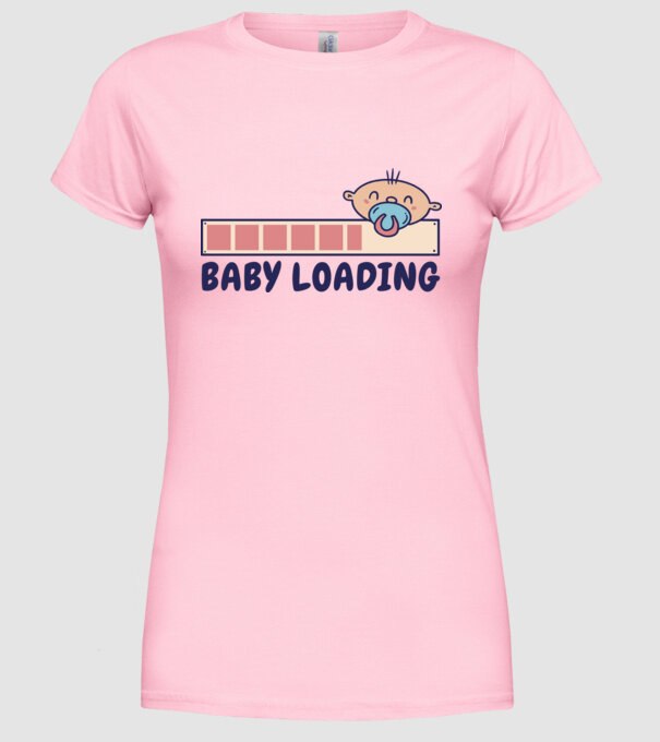 Bebe program încărcare model roz deschis pe tricou