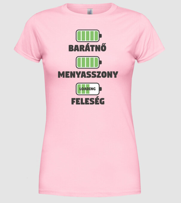 Soție model roz deschis pe tricou