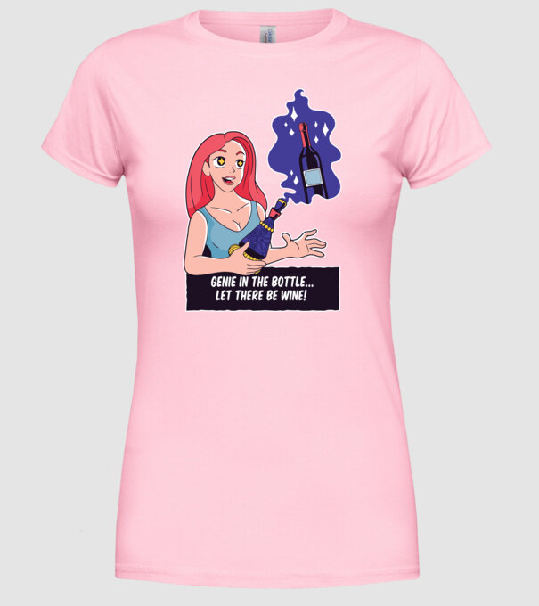 Dorința mea, să fie vin model roz deschis pe tricou