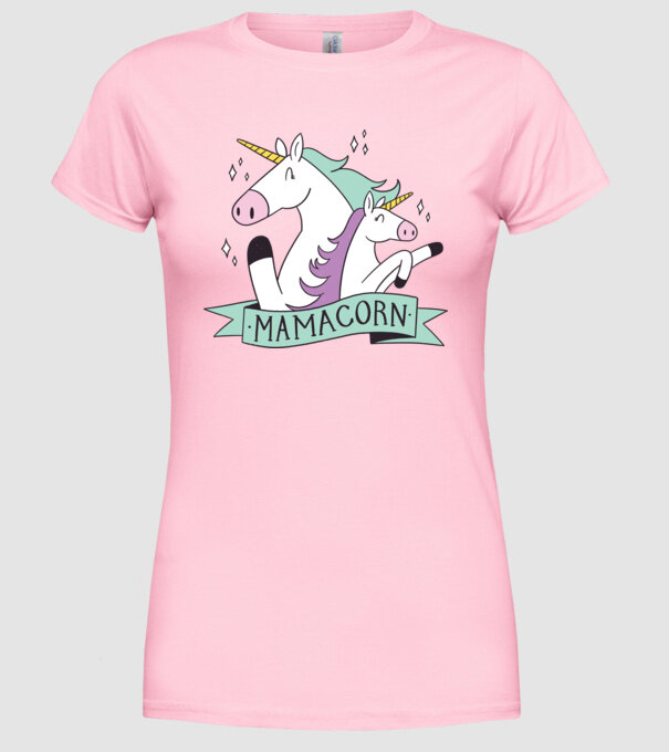 Mamacorn model roz deschis pe tricou