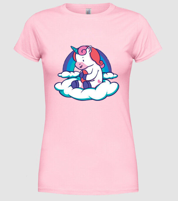 Unicorn Baby model roz deschis pe tricou