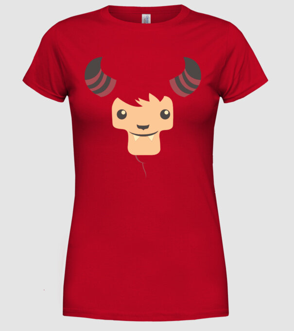 Goat Halloween model roșu pe tricou
