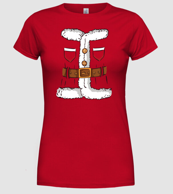 Moș Crăciun Costum model roșu pe tricou