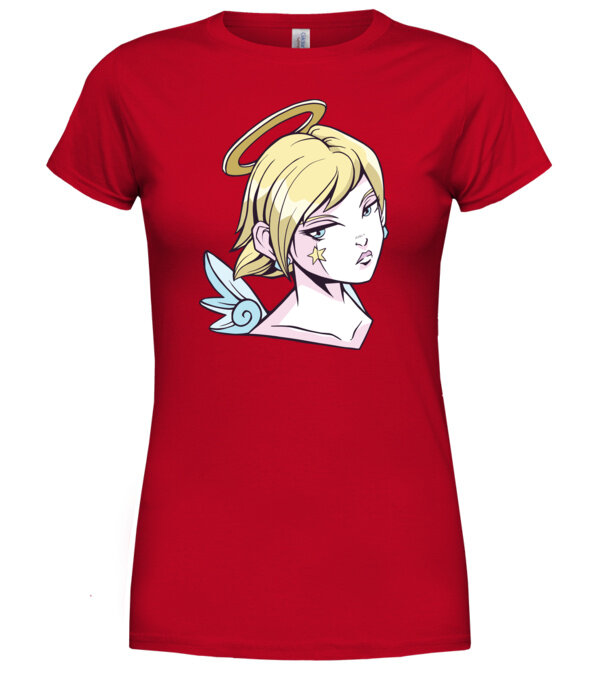  model  pe tricou