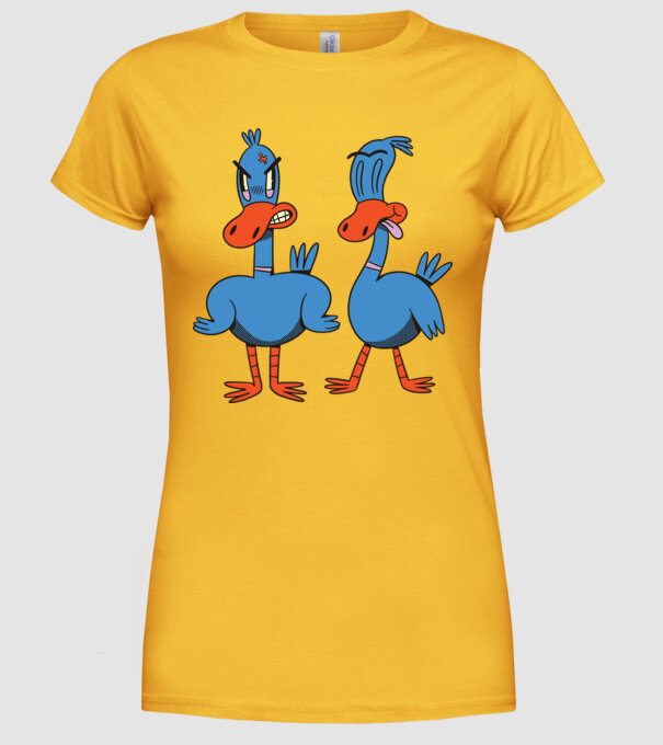 Rațe model galben pe tricou