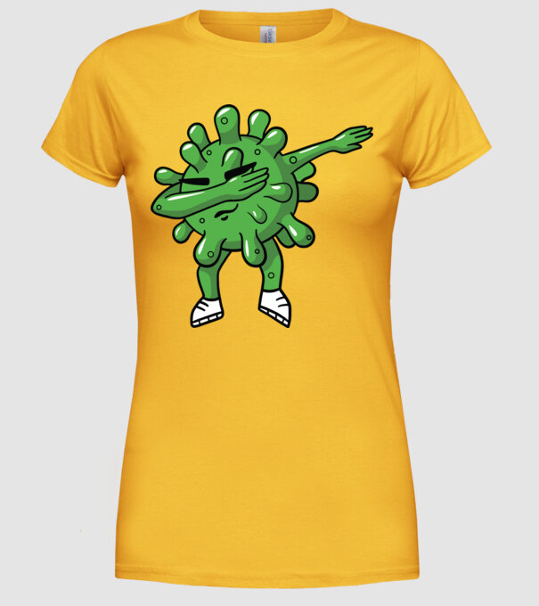 Coronavirus DAB dans model galben pe tricou
