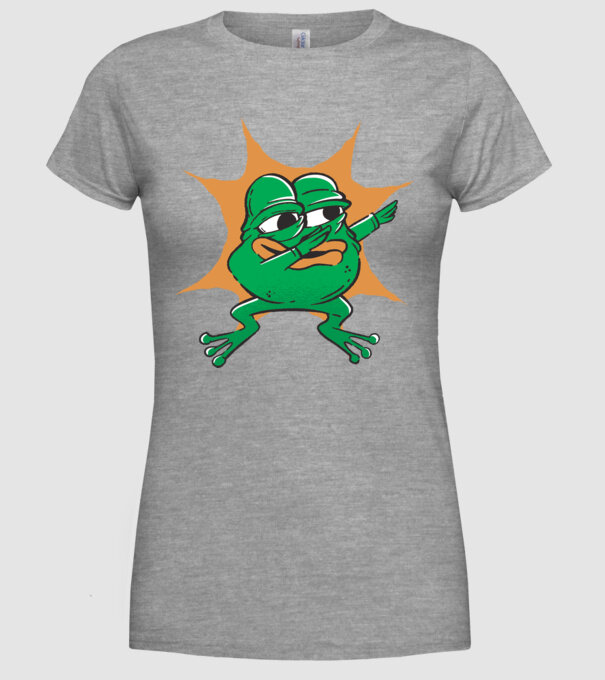 Broască DAB model gri pe tricou