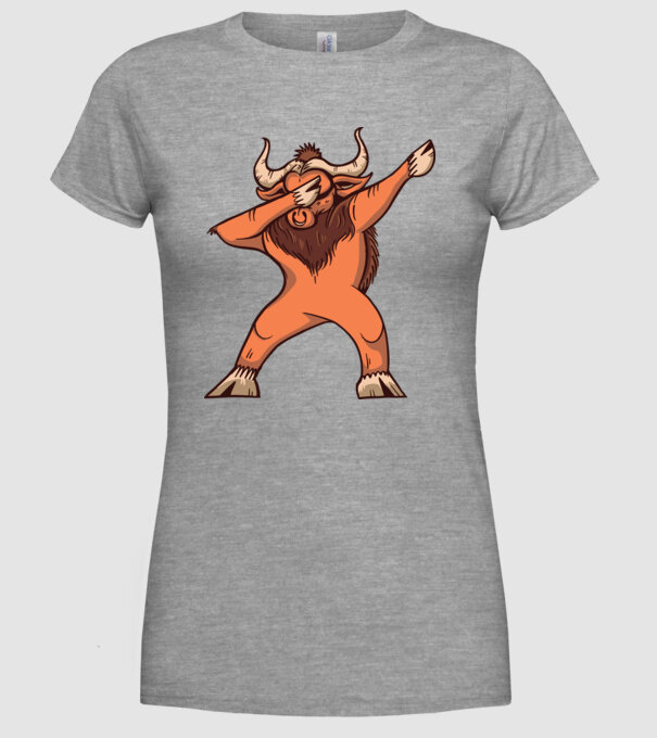 Bivol DAB model gri pe tricou