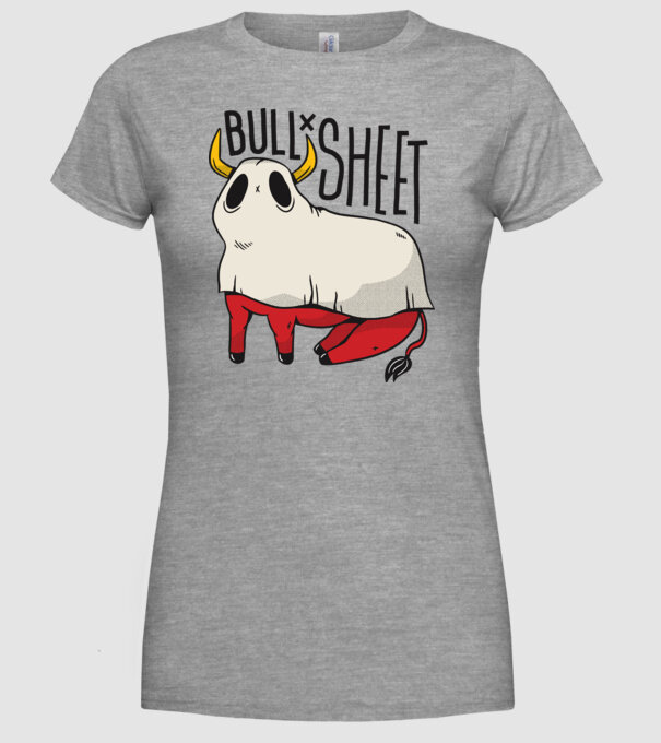 Bull sheet model gri pe tricou