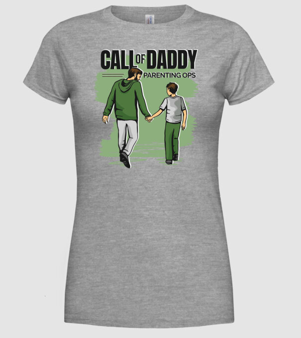 Call of Daddy - Pentru tata model gri pe tricou