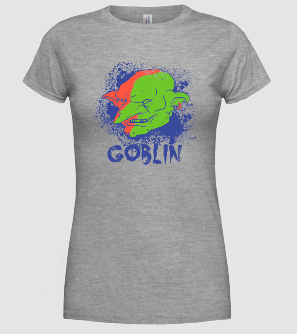 Goblin model gri pe tricou