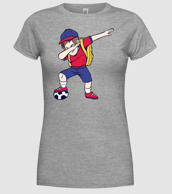 Școlar Fotbalist DAB model gri pe tricou