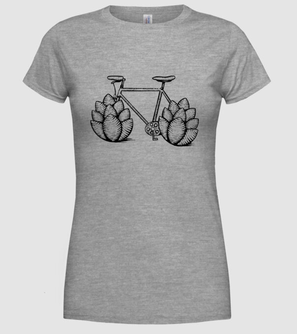 Bicicletă Hamei model gri pe tricou