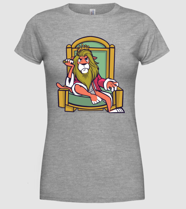 Lion King model gri pe tricou