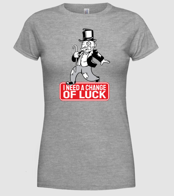 Monopoly - Am nevoie de puțin noroc model gri pe tricou