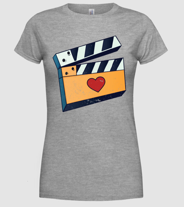 Cinema Film model gri pe tricou