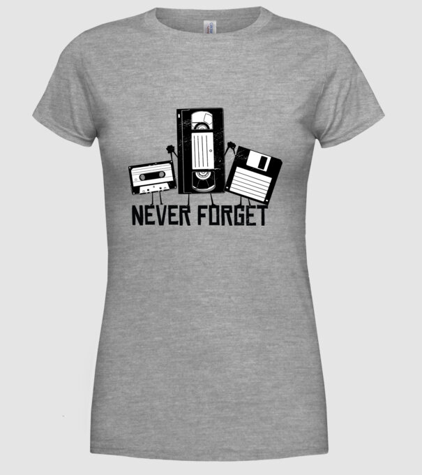Never Forget model gri pe tricou