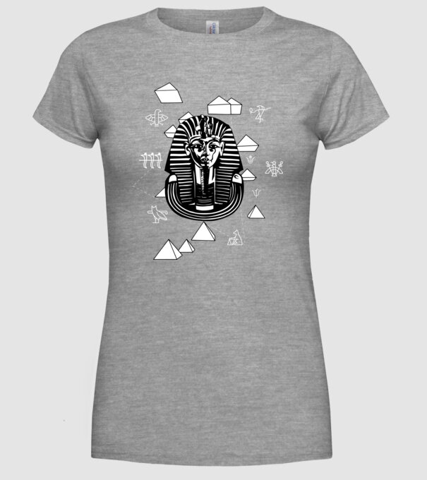 Egiptul Antic Faraon model gri pe tricou
