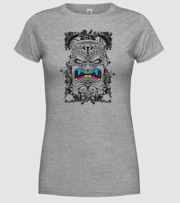 Stâlp totem antic model gri pe tricou