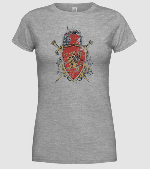 Scut model gri pe tricou