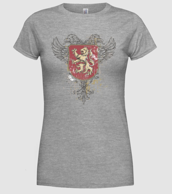 Scut - Leu model gri pe tricou