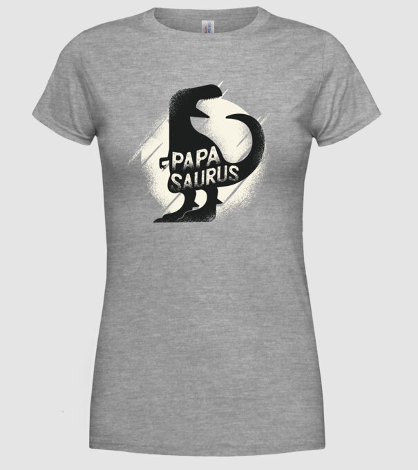 papasaurus model gri pe tricou