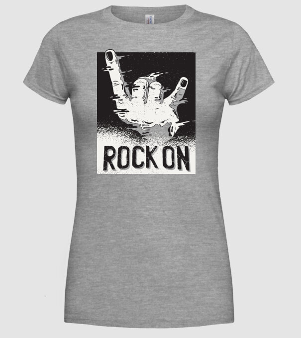 Rock On model gri pe tricou