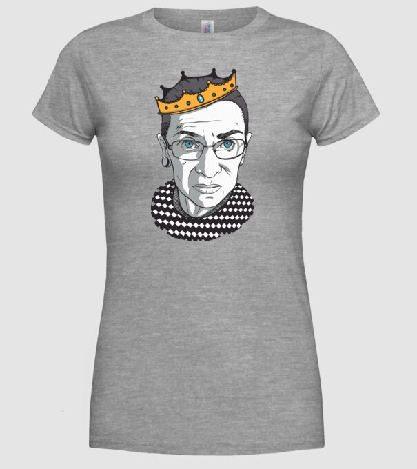 Ruth Bader Ginsburg model gri pe tricou