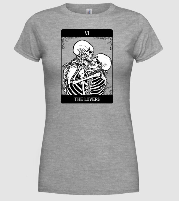 Schelete îndrăgostite model gri pe tricou