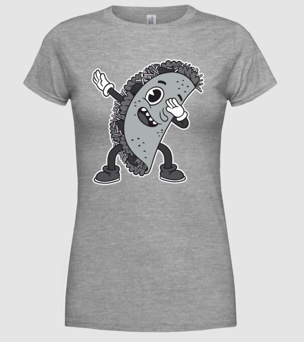 Taco DAB model gri pe tricou