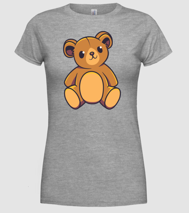 Ursuleț Teddy model gri pe tricou
