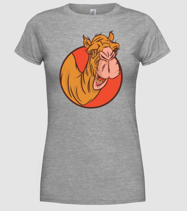 Cămilă model gri pe tricou