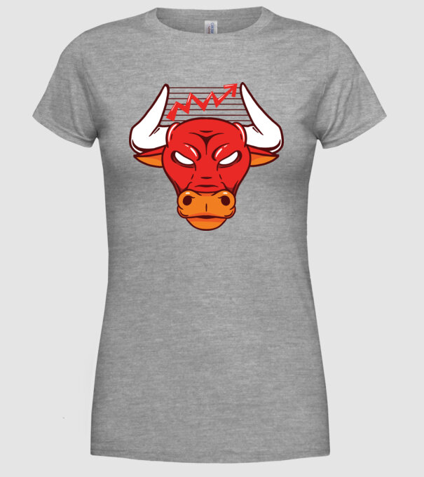 Bursa de Valori Taur model gri pe tricou