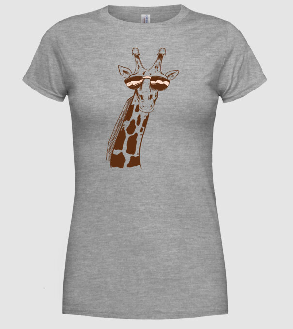 Cap Girafă model gri pe tricou