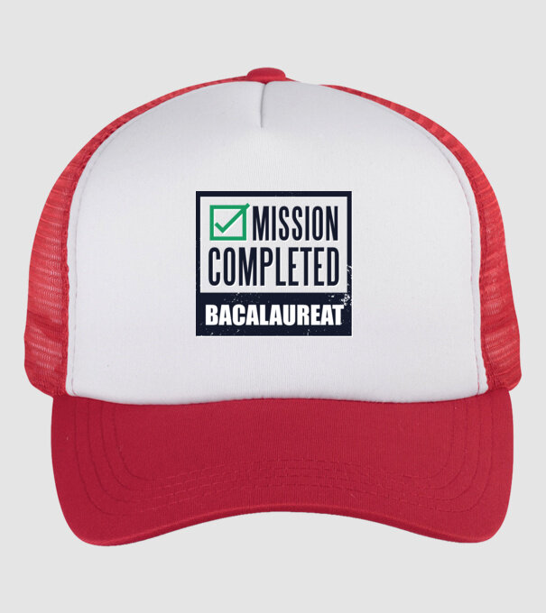 bacalaureat model alb/roșu pe tricou