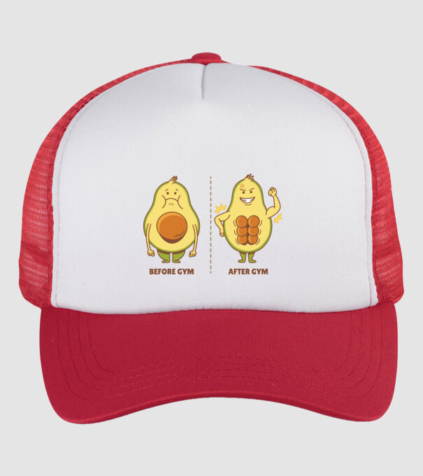 Antrenament Avocado model alb/roșu pe tricou