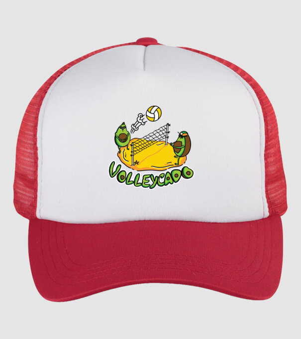 Avocado Volei model alb/roșu pe tricou
